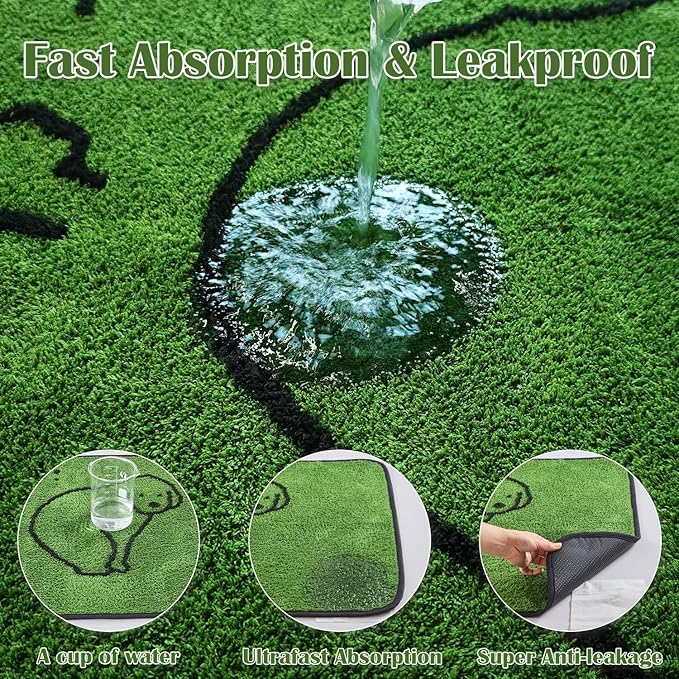 Qeils Reusable Puppy Pads, Washable Pee Pads for Dogs Durable Absorbent Leakproof Dog Training Pads for Home or Travel, Non-Slip Wee Wee Pads Potty Pads 72"x72"