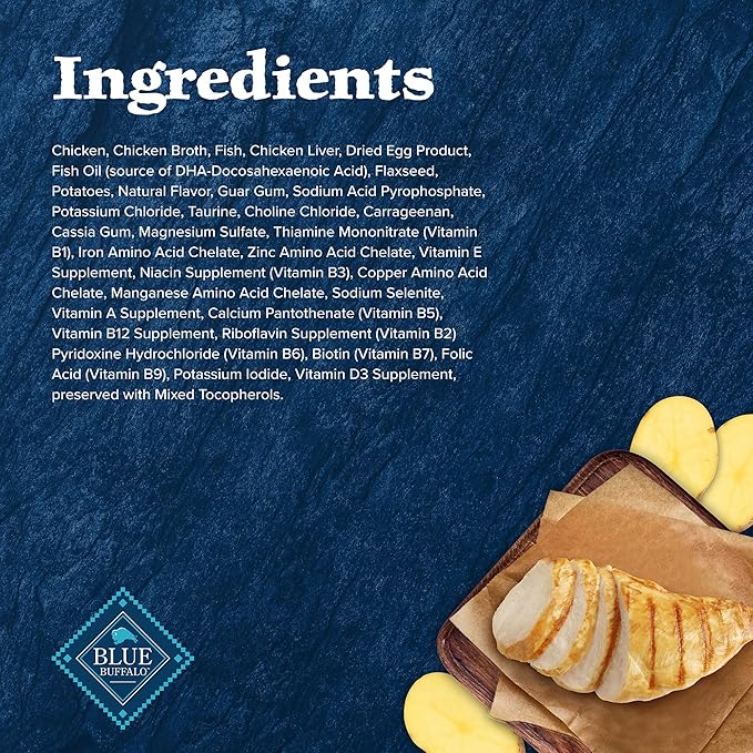 Blue Buffalo Wilderness High-Protein Grain-Free Wet Kitten Food, Chicken Paté Recipe, 3-oz Cans, 24-Count