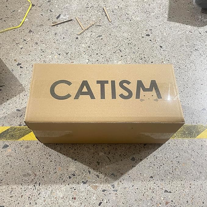 CATISM Christmas Cat Bed - Cat Bed for Indoor Cats, Cute Santa Claus Cat Beds with Warm Cushions Removable Cave with Non-Slip Bottom