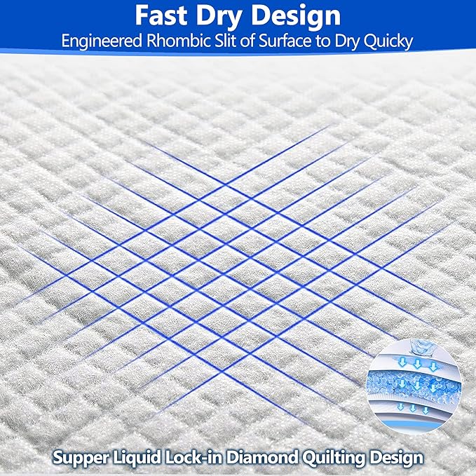 Gimars XXL 30“x36” Thicken 6 Layers Ultra Absorbency Dog Pee Pad Extra Large 3S Quick Dry Leakproof Disposable Urine Pads for Dogs, Cats, Rabbits Pets