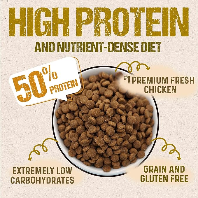 Timberwolf Wild & Natural Chicken Recipe with High Protein Dry Cat Food 2.2lb