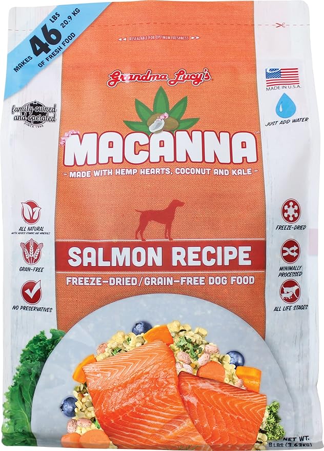 Macanna Salmon Freeze-Dried Dog Food 8lbs