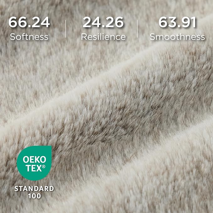 Bedsure Washable Dog Bed Medium Size Dog - Rectangle Fluffy Plush Big Pet Bed, Corduroy Fleece and Nonskid Bottom,30x24x8inches,Suitable for Pet Up to 35lbs,Brown