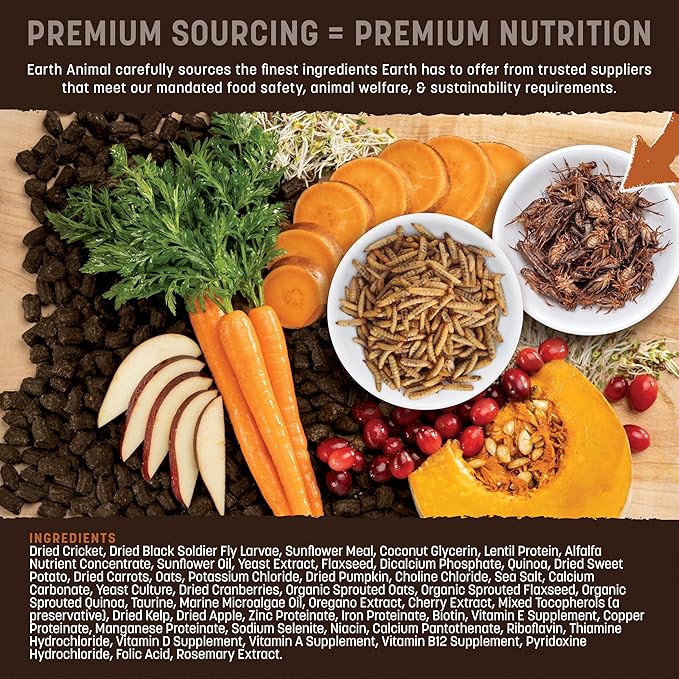 Earth Animal Wisdom Air-Dried from The Soil Recipe Insect-Based Dog Food, 8 lb. Bag