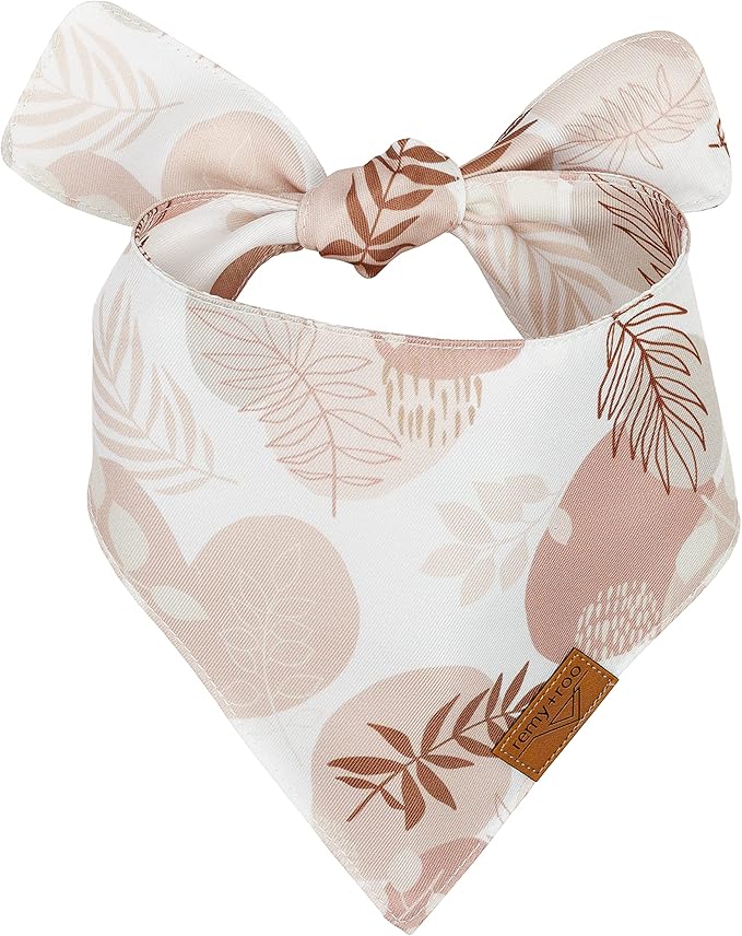 Remy+Roo Small Spring Dog Bandanas - 4 Pack Shannon Set | Premium Durable Adjustable Polyester Fabric | Patented Shape Girl Dog Bandana, Floral Dog Bandana | Ideal for Birthday Party Wedding Holiday