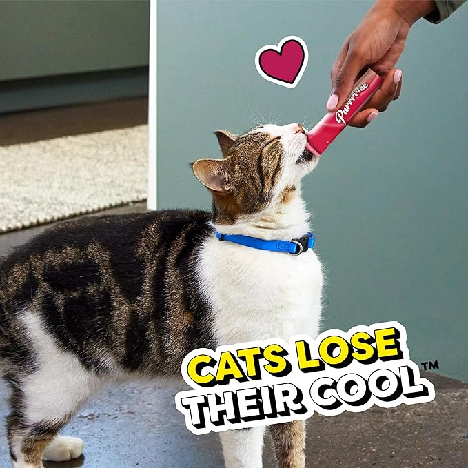 Temptations Creamy Puree Mix-Ups Squeezable Lickable Wet Cat Treats, Seafood Medley Flavor, 0.42 oz. Tubes, 16 Count