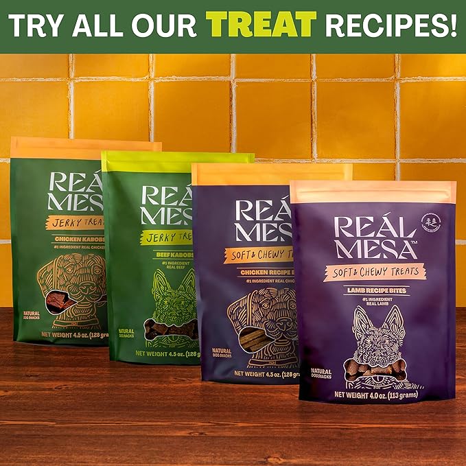 Beef Kabob Jerky Treats for Dogs - All-Natural, High-Protein Dog Snacks - Premium Beef Dog Treats for Training & Rewarding - Healthy, Delicious Kabobs (4.5oz)