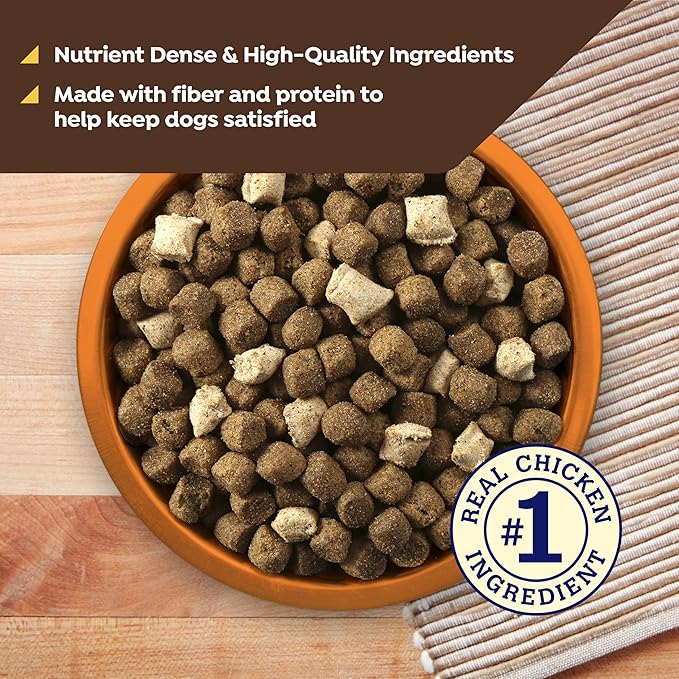 Nature's Recipe Chicken, Barley & Brown Rice Recipe Dry Dog Food with Freeze Dried Chicken Bites 3.5 lb Bag (Pack of 4)