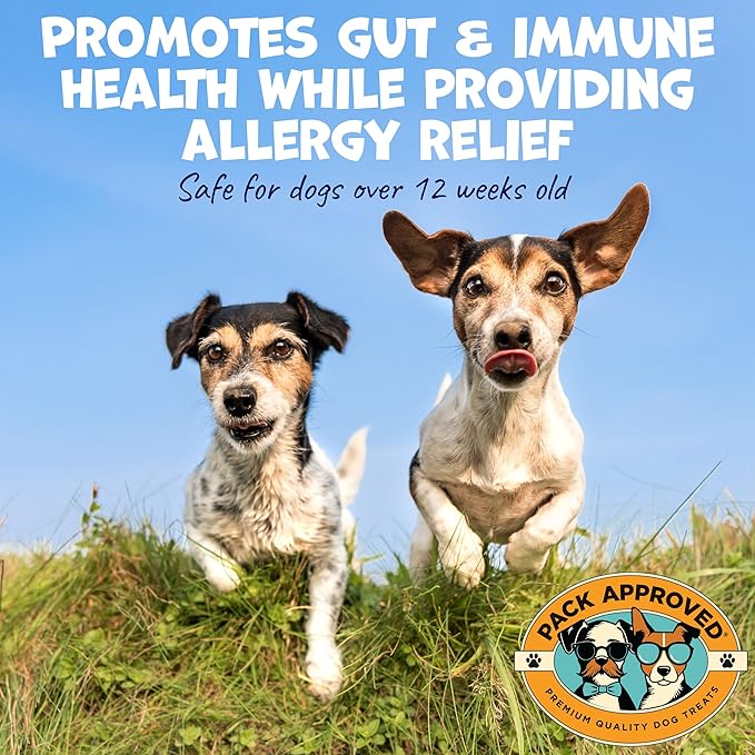 Dog Peanut Butter - Aids Dog Itching Skin Relief & Allergy Support with Colostrum - Contains Probiotics for Dogs Allergies and Itchy Skin - Allergy (239g)