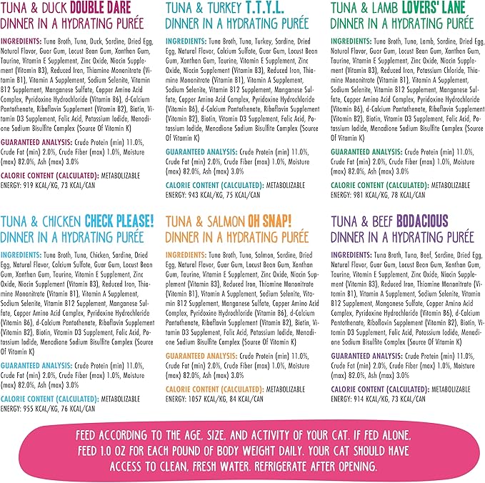 Weruva B.F.F. Play - Best Feline Friend Paté Lovers, Aw Yeah!, Pinky Promise Paté! Variety Pack, 2.8oz Can (Pack of 12)