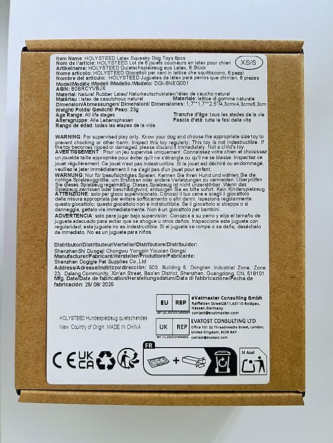 Squeaky Dog Toys for Small Dogs, Mini Dogs, Soft Latex Dog Squeaky Toys, Smile Squeaky Dog Balls, Egg Dog Toys Balls 6pcs