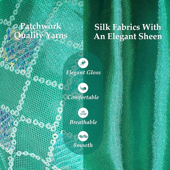 Dog Dresses, Dog Birthay Dress, Fancy Puppy Clothes with Bow Tie, Breathable Pet Outfit, Doggy Princess Dress for Medium Small Dogs, Green XL