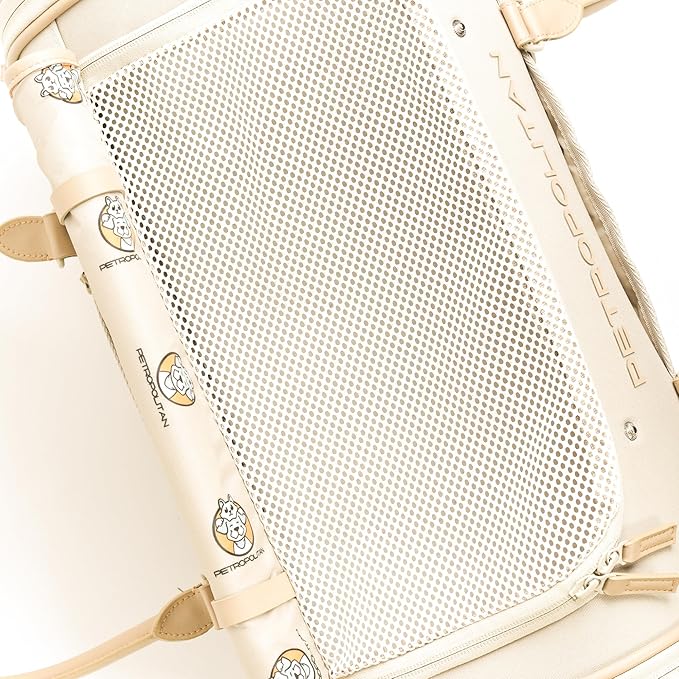 Cat Soft-Sided Carrier, Airlien Compliant, with Ventilation, for Pets Upto 16 lbs (Beige Sand)