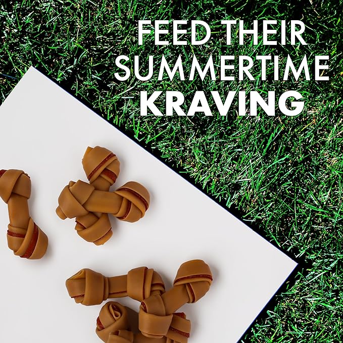 Dog Treats, K9 Kraves Rawhide Free Bone Dog Treat, Chicken Flavor, Made with Real Chicken, 20 Count, Healthy, Easily Digestible, Long-Lasting, High Protein, Satisfies Dog's Urge to Chew