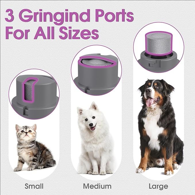 Cat Clippers Grooming Kit for Matted Hair -4 in 1 Low Noise Paw Trimmer Nail Grinder,Cordless Cat Shaver for Long Hair,Trimmer Also for Pet Hair Around Paws, Eyes, Ears, Face, Rump