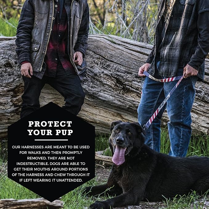 Wolfgang Heavy Duty Adjustable Dog Harness, Pull-Tested to Over 800 lbs for Walking & Training, DigitalDog Print, Extra Large