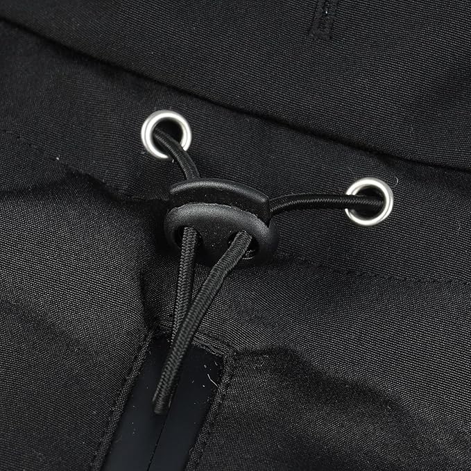 Warm Dog Coat for Winter,Waterproof Jacket with Zipper,Detachable Dog Coat with Adjustable Buckle,Comfortable Jacket for Dogs in Cold and Windy Days.3XL Black