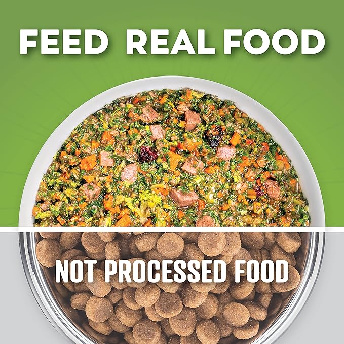 Dr. Harvey's Beef & Garden Veggies Dog Food, Human Grade Grain-Free Dehydrated Food for Dogs with Freeze-Dried Beef, Trial Size (5.5 Oz)