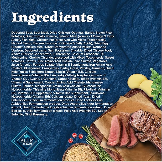 Blue Buffalo Wilderness Rocky Mountain Recipe High-Protein Adult Dry Dog Food Wholesome Red Meat, 4.5 lb Bag