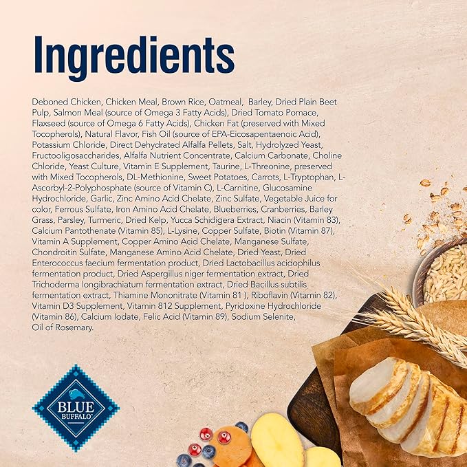 Blue Buffalo True Solutions Large Breed Care Natural Dry Dog Food for Adult Large Breed Dogs, Chicken, 11-lb. Bag