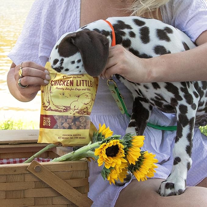 Polkadog Chicken Littles Crunchy Training Bits 3-Pack – All Natural, Limited Ingredient Healthy Training Treats for Dogs. Handcrafted in USA. Great for Dogs with Allergies – 7oz (Pack of 3)