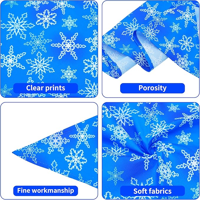 7 Pcs Winter Dog Bandanas for Medium Dogs Breed Hemming Seam Edge Small Dog Bandanas Large Scarves Grooming M