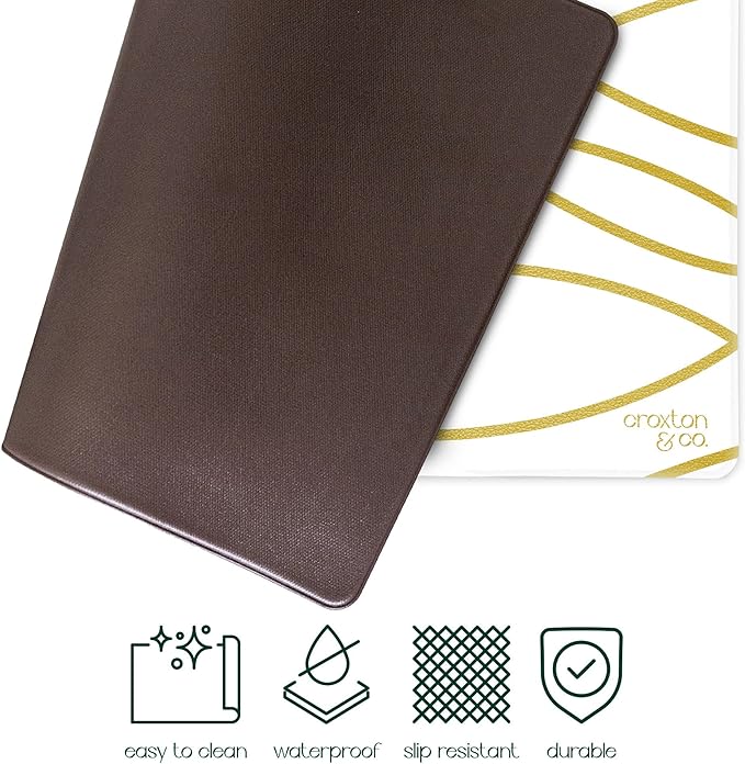 Large Dog Food Mat, Waterproof Pet Bowl Mat for Food and Water, Durable Nonslip, 16.5" x 28"