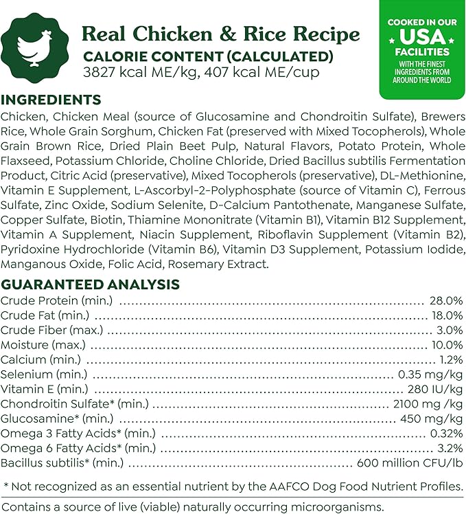 Greenies Smart Essentials Small Breed Adult High Protein Dry Dog Food Real Chicken & Rice Recipe, 27 lb. Bag