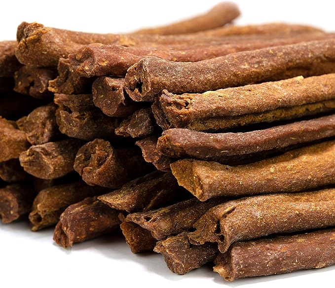 BRUTUS & BARNABY USA Sweet Potato Dog Treats - Crunchy Grain Free Cinnamon Apple Sticks, Promotes Positive Gut Health with Natural Anti-Diarrhea Properties (Cinnamon & Apple, 12 oz)