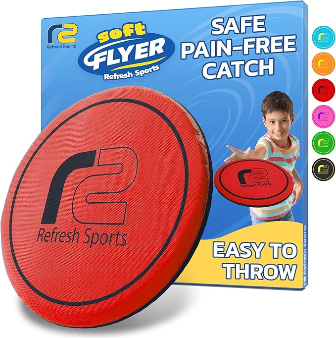 Soft Flying Disc for Kids: Beach Soft Disc - Durable Design Floats On Water - Beach Toys, Pool Toys & Game for Adults Outdoor Fun Camping Games - Boy Gifts & Girls Ages 5 6 7 8 9 10 11 12 13 +