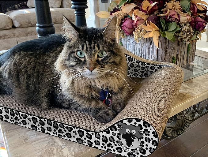 Cat Lounge Scratcher - Snow Leopard 2 Pack