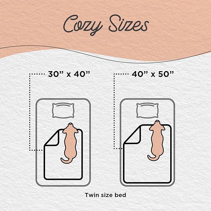 Best Friends by Sheri Calming Shag Dog Blanket – Ultra Soft Faux Fur Pet Throw, Anxiety-Relief, Lightweight Warm Bed Cover for Dogs and Cats, Machine Washable, Taupe, 40" x 50"