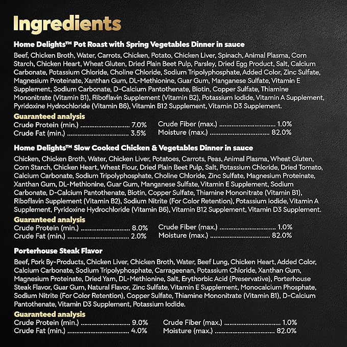 Cesar Wet Dog Food Home Delights & Classic Loaf in Sauce, Variety Pack, 3.5 oz. (36 Count, Pack of 1)