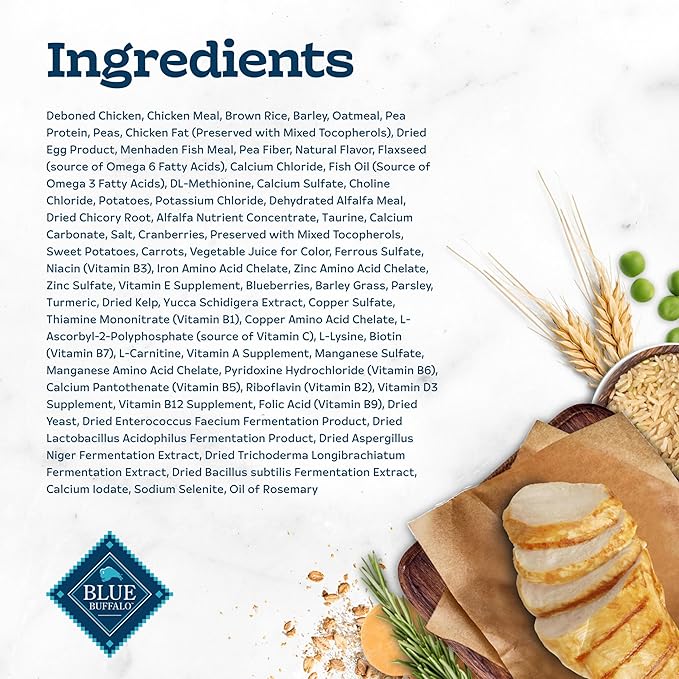 Blue Buffalo Tastefuls Natural Dry Food for Active Adult Cats, Chicken and Brown Rice Recipe, 7-lb. Bag