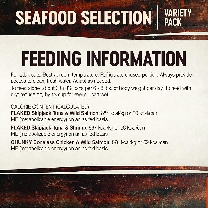 Wellness CORE Signature Selects Flaked Adult Wet Cat Food, Natural, Protein-Rich, Grain Free, 2.8 Ounce, 8 Pack (Seafood Variety Pack)