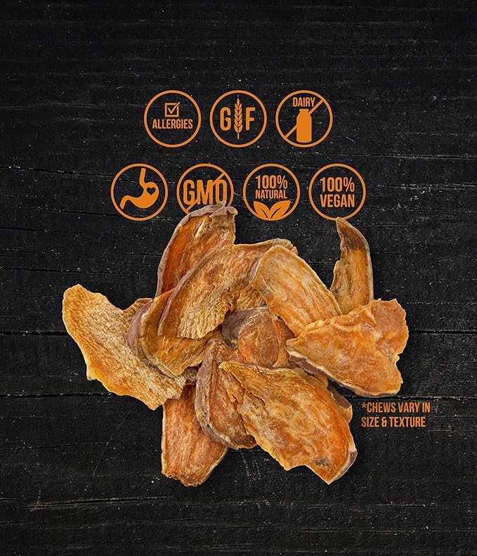 Wholesome Pride Sweet Potato Chews All-Natural Single Ingredient Dog Treats, 32 oz