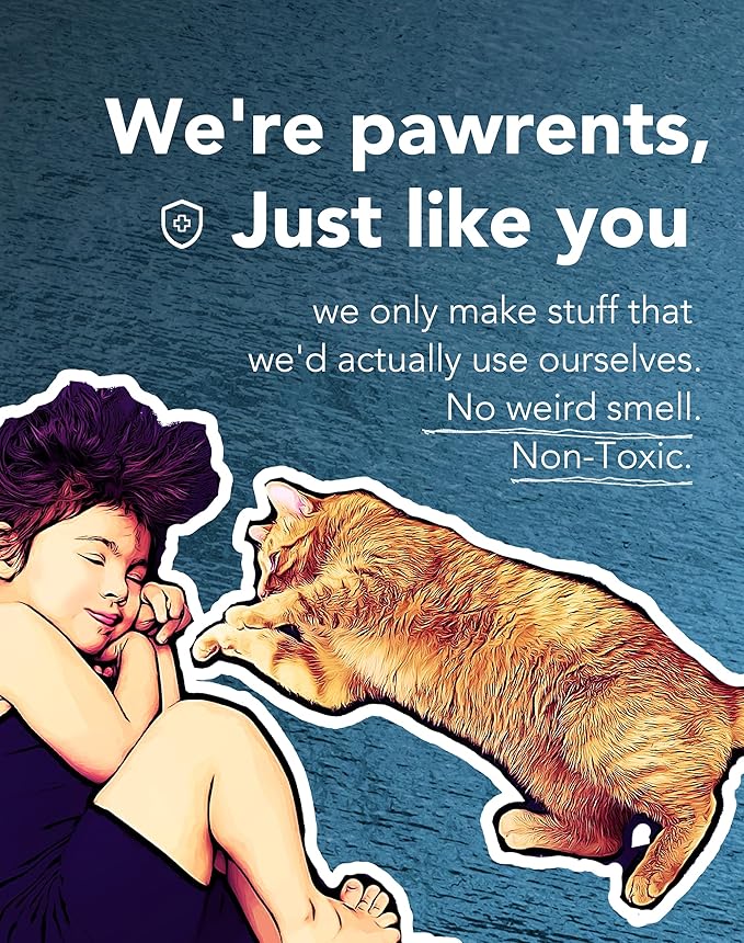 Lukamoo® Cute Cat Litter Mat (30‘’x20’’), Large/L, for Kitty Litter & Cute Cat Litter Box, Litter Trapping Mat (Large (30'' x 20''), Cassette)