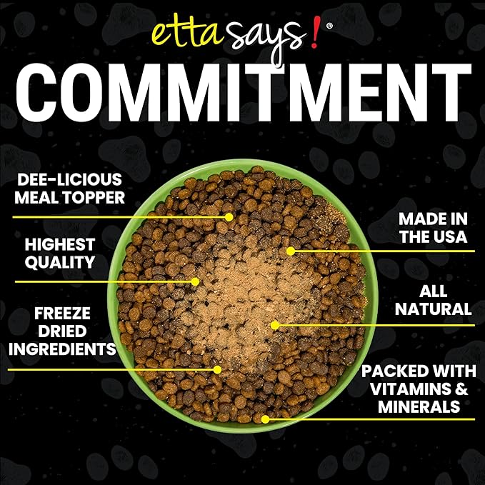 etta says! Liver Sprinkles for Dogs - High Protein Food Topper - Boosts Flavor - 100% Natural and Made in USA (Pack of 3)