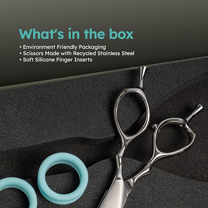 8" Dog Grooming Thinning Scissors – Handcrafted, Ergonomic, VG10 Stainless Steel for Sharper, Tougher, Better Edge Retention, Thinning Rate 60-70%