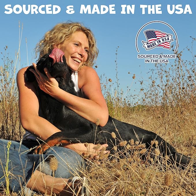 Beef Shin Bones for Dogs - Liver Coated Long Lasting Dog Chews for Aggressive Chewers - Rawhide-Free Big Bones for Large Dogs - Healthy Large Dog Bone (1 Pack)