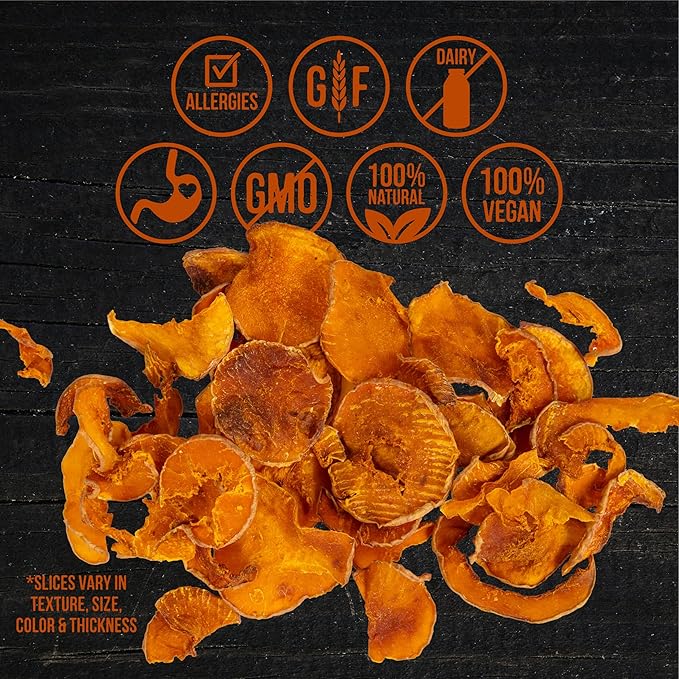 Wholesome Pride Pumpkin Slices 100% All-Natural Limited Ingredient Dehydrated Dog Treats, 5 oz