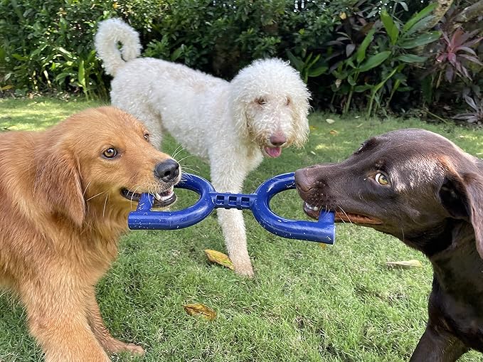 SuperChewy Tough Tug Pull Toy | Lifetime Replacement | Strong Natural Rubber | Interactive Tug-of-War Toy for Dogs | Ultra Durable Chew Toys for Aggressive Chewers | for Medium & Large Breeds