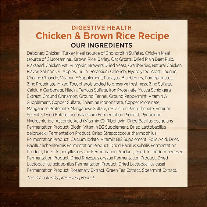 Wellness CORE Digestive Health Dry Dog Food, Wholesome Grains, Natural, Recipe for Dogs with Sensitive Stomachs, Chicken, (24-Pound Bag)