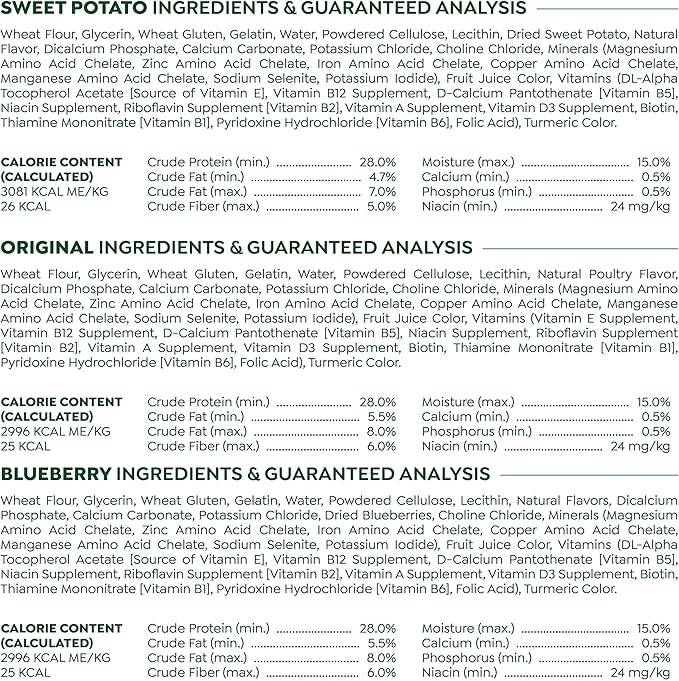 Greenies Teenie Dental Dog Treats 3-Flavor Variety Pack, (3) 12 oz. Pouches, 129 Total Treats