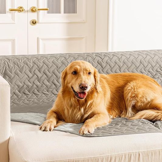 gogobunny Waterproof Dog Bed Cover Pet Blanket for Furniture Bed Couch Sofa Reversible (Dark Stone/Light Stone, 40x50 Inch (Pack of 1))