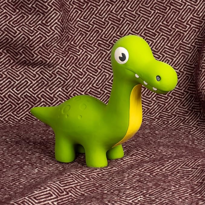Rexy & Steggy Dinosaur Latex Soft Chew Toy 2 Pack - Food Grade Latex Dog and Puppy Toy