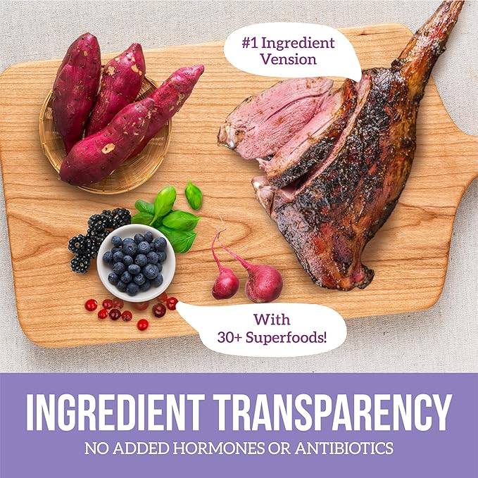 Health Extension Grain Free Venison & Sweet Potato Dry Dog Food (10 lb / 4.54 kg) - Lean Protein Formula for Dogs with Poultry Allergies & Sensitive Stomachs