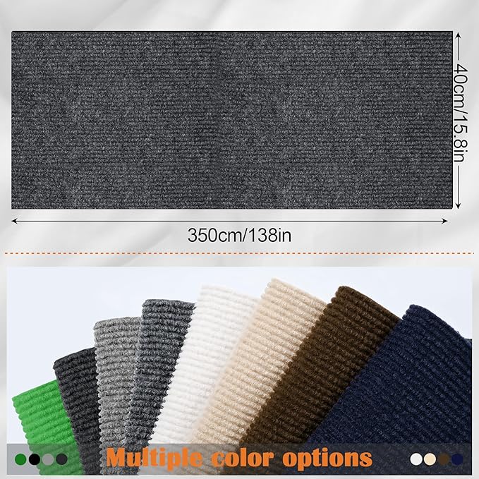 Cat Scratch Furniture Protector - 138" x 15.8" Trimmable Self-Adhesive Cats Claws Scratch Pads, DIY Cat Climbing Couch Protector for Scratch Post Cat Tree Replacement Indoor (Dark Gray)