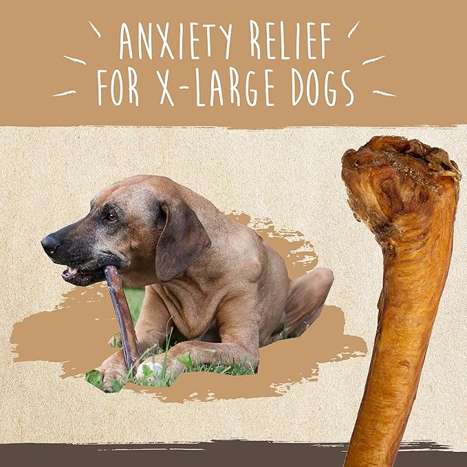 Mighty Paw Naturals Bully Sticks - All-Natural Protein-Rich Dog Chews from Grass-Fed Beef. Single-Ingredient Pet Treat for Dental Health. Keeps Chewers Busy - Dental Chew Dog Bully Stick
