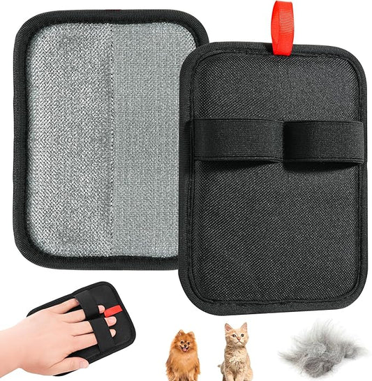 Pet Hair Removal Glove - Reusable Electrostatic Dog/Cat Hair Remover Mitt & Pet Grooming Gloves for Couch, Carpet, Furniture - Upgraded Electrostatic Dog Hair Glove Tool (1 PC)